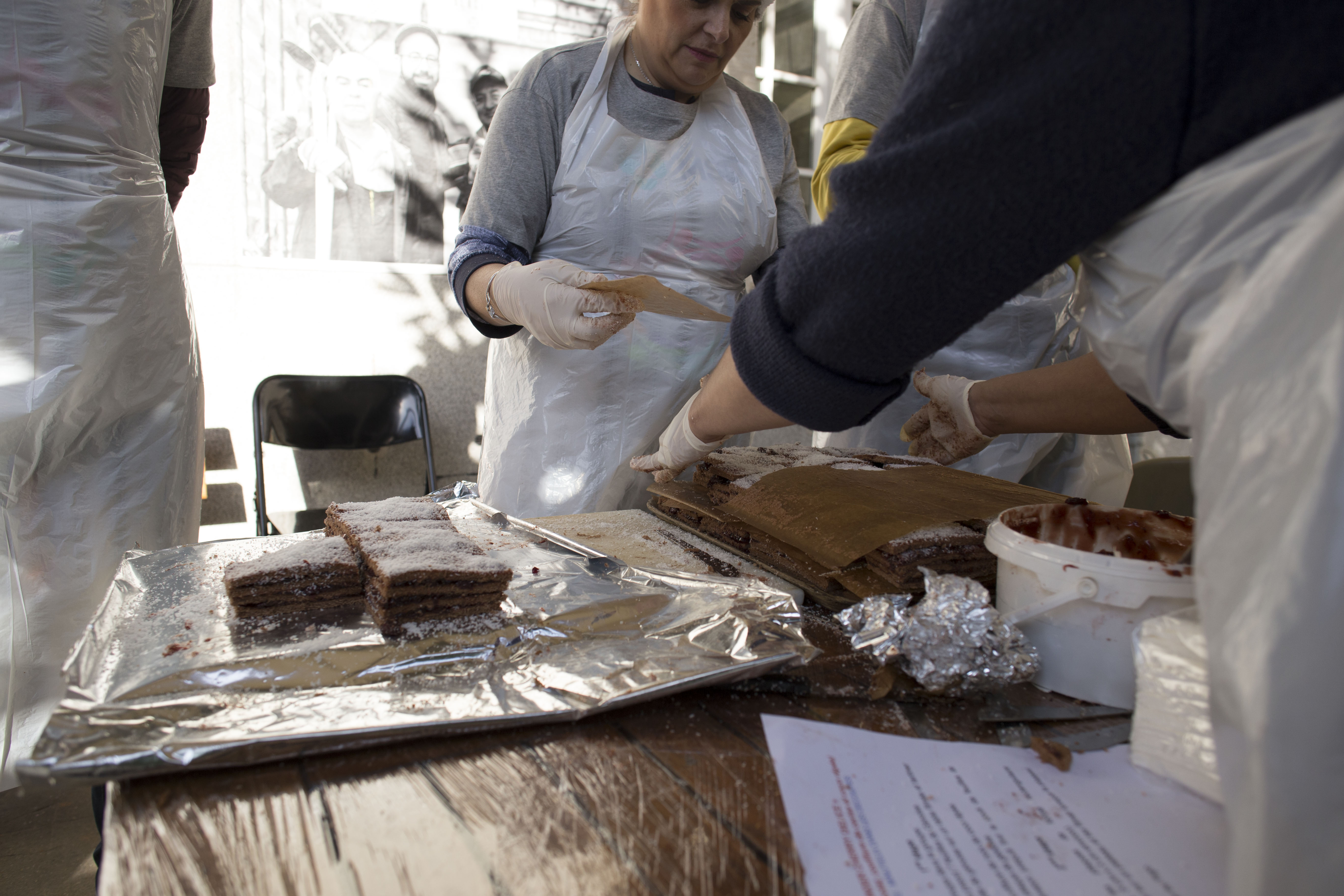 Preparation de gateaux pour une distribution alimentaire2