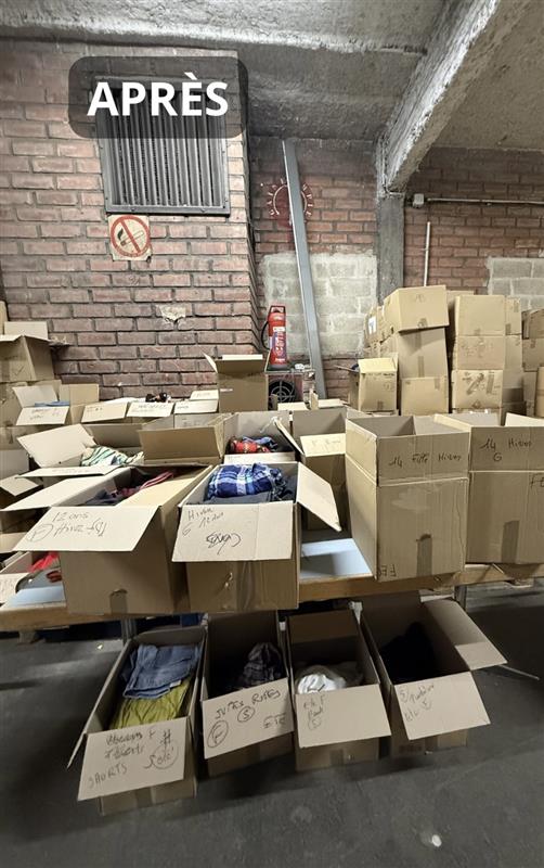 cartons colis action de collecte