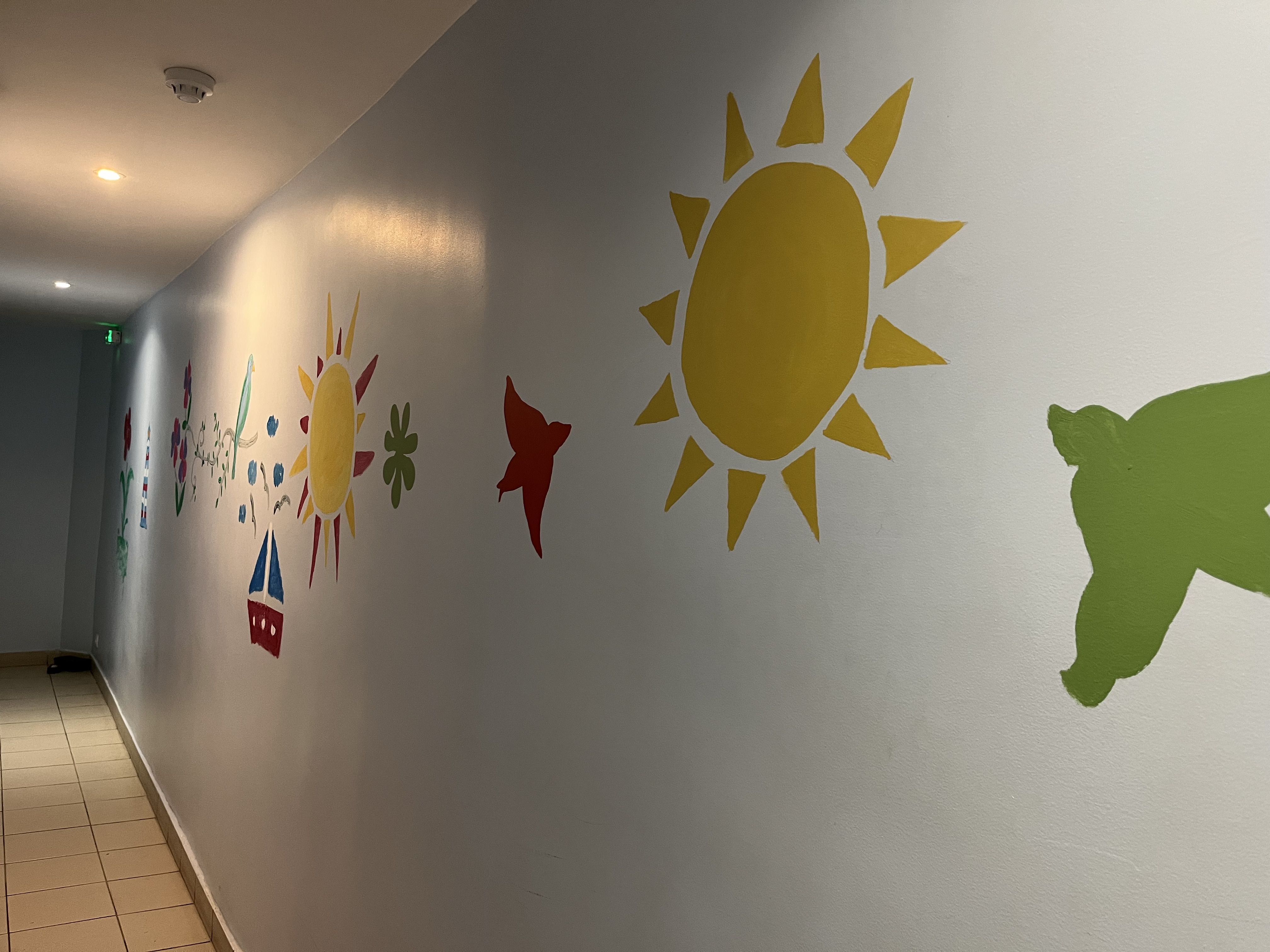 Fresque realisee par des collaborateurs