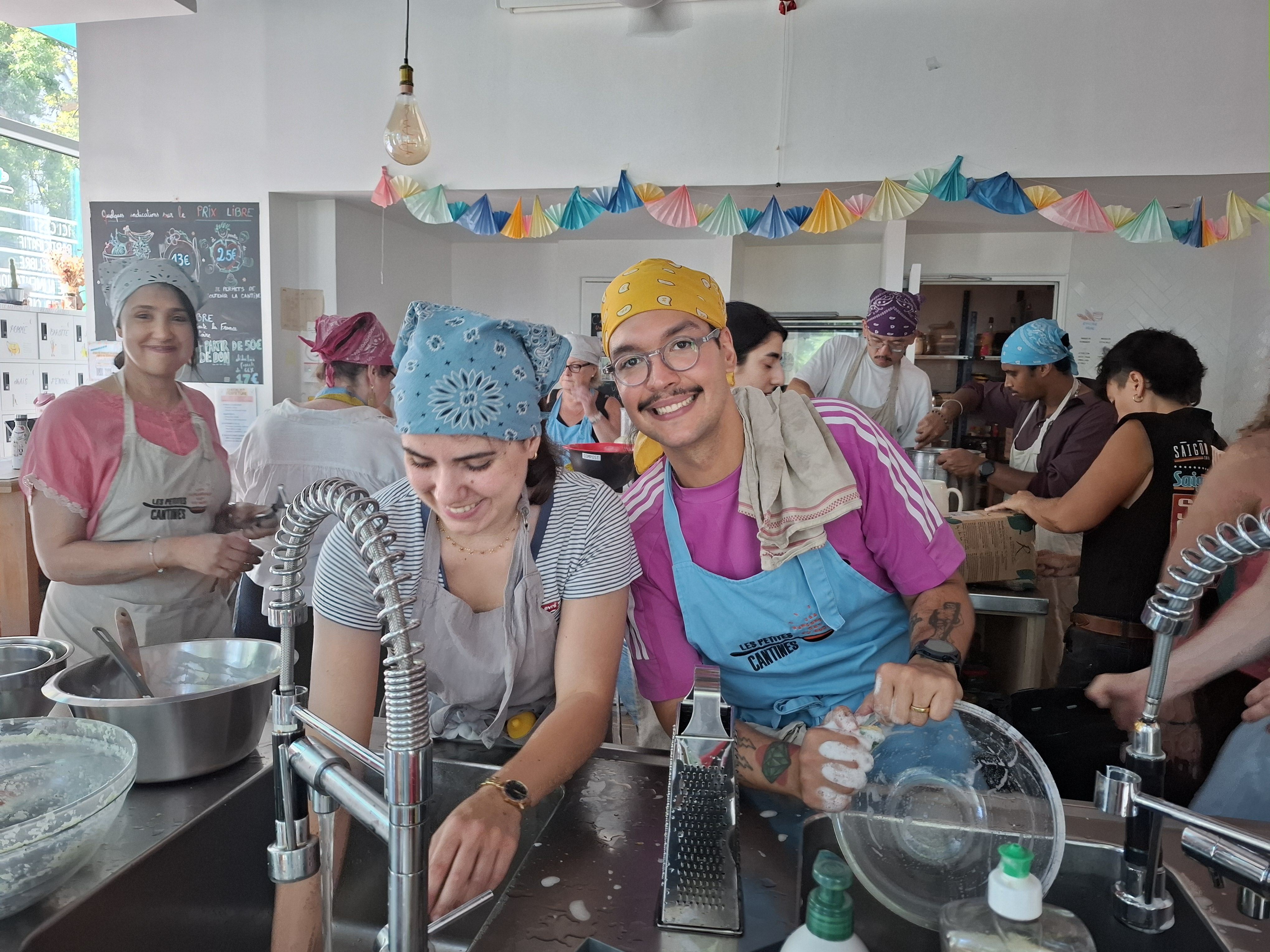 collaborateurs dans une action creation de lien cuisine