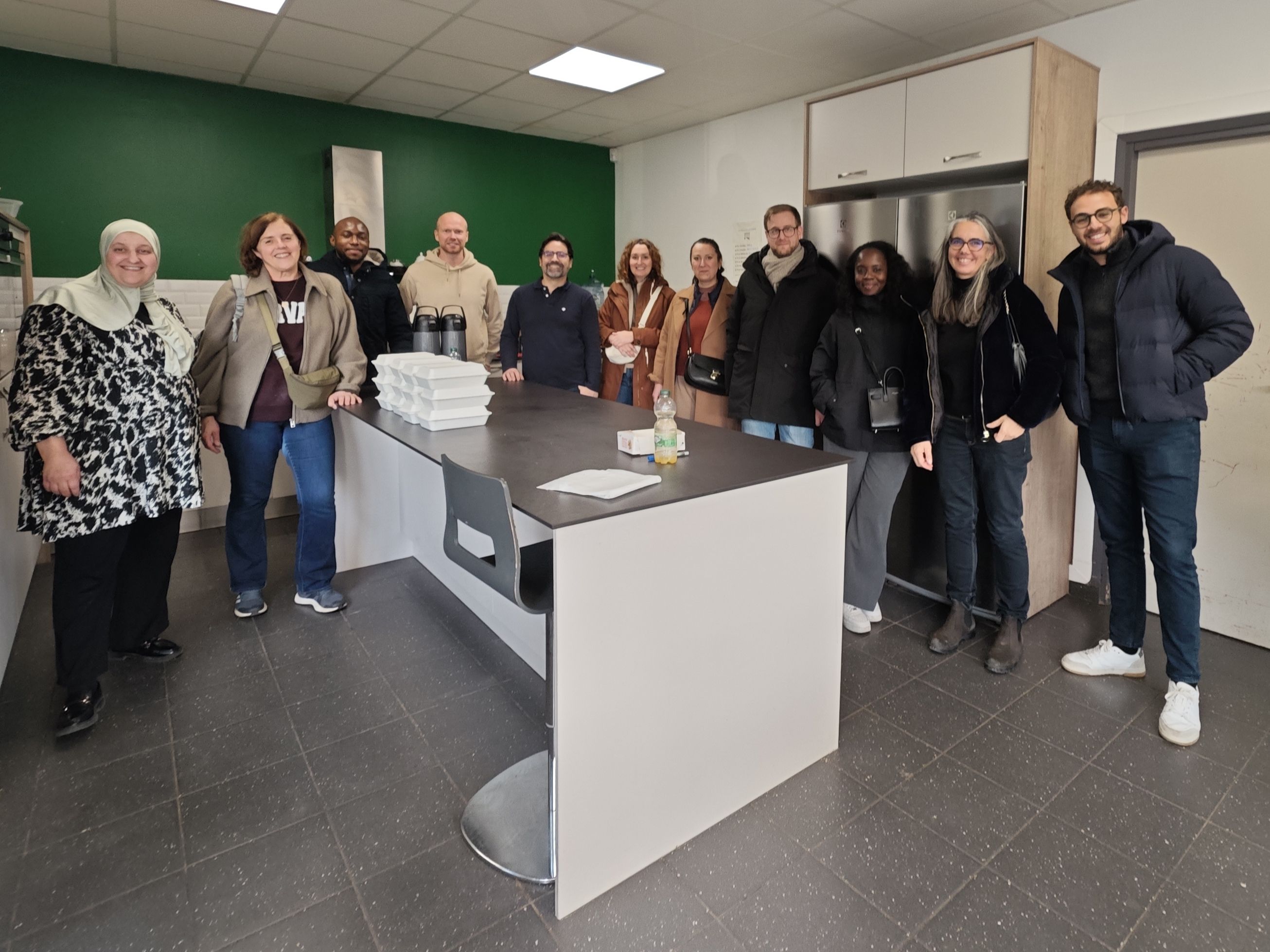 photo de groupe lors dune action cuisine