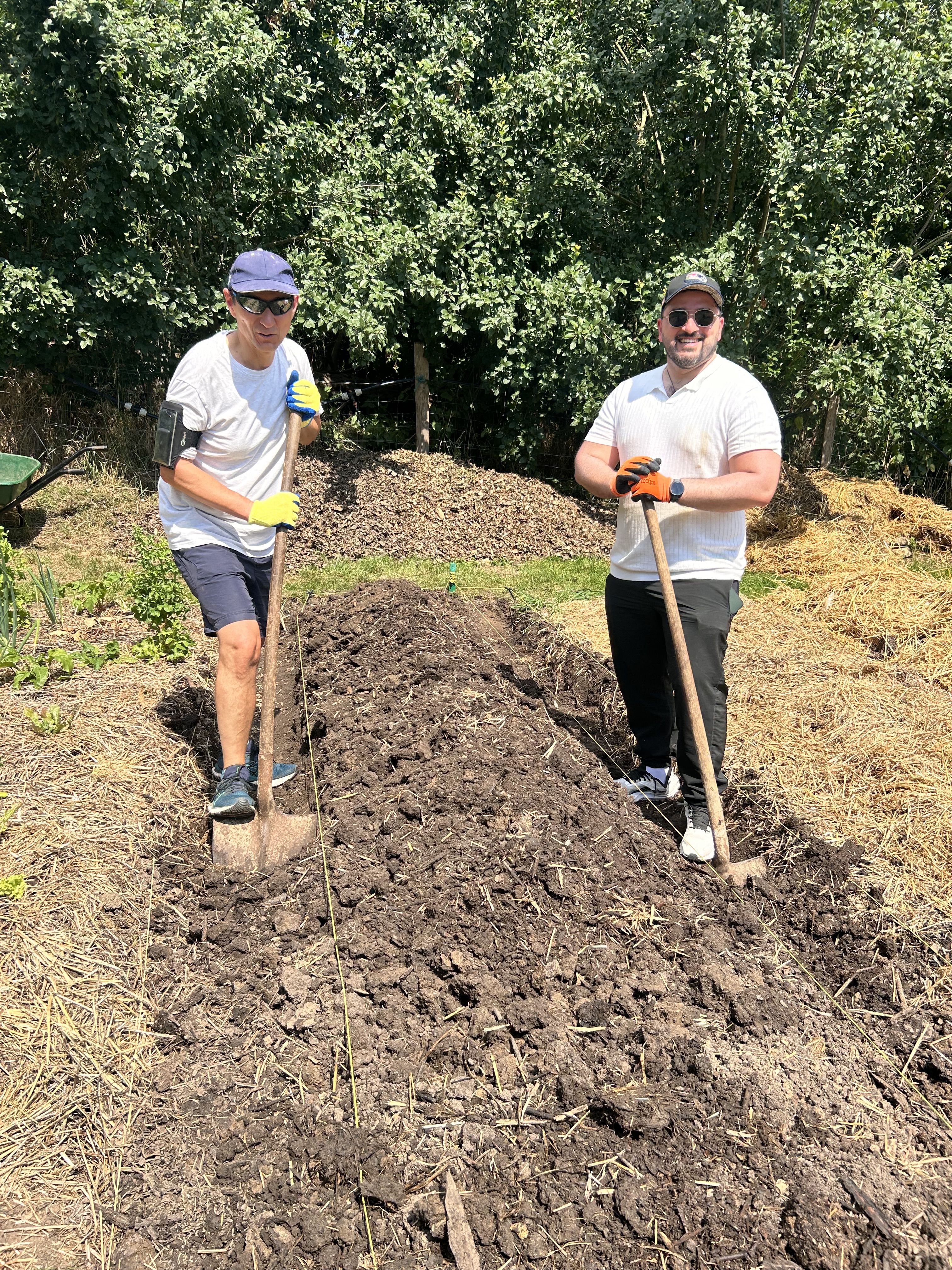 collaborateurs lors dune action de jardinage maraichage11