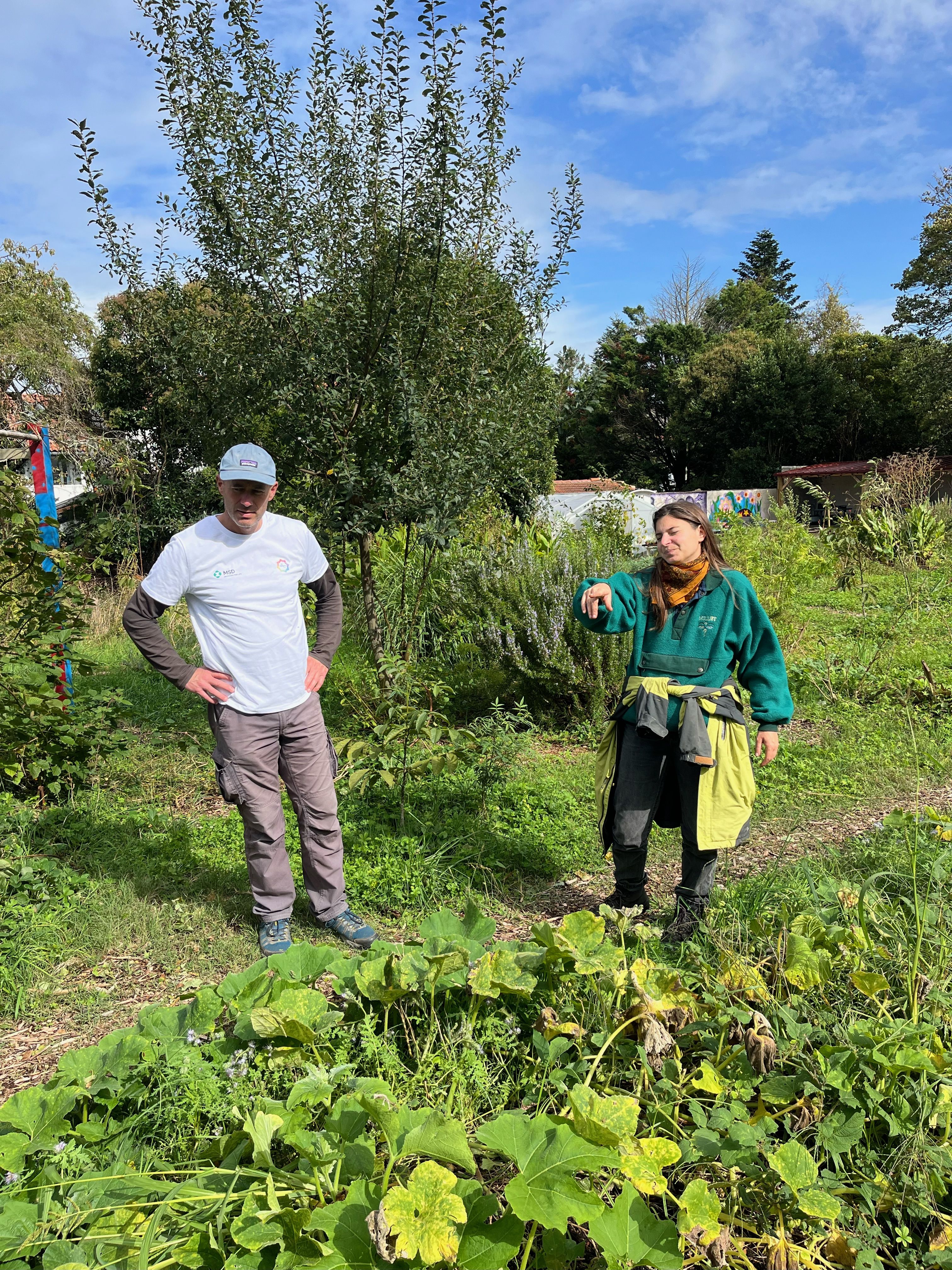 Collaborateurs lors d_une journee solidaire de jardinage