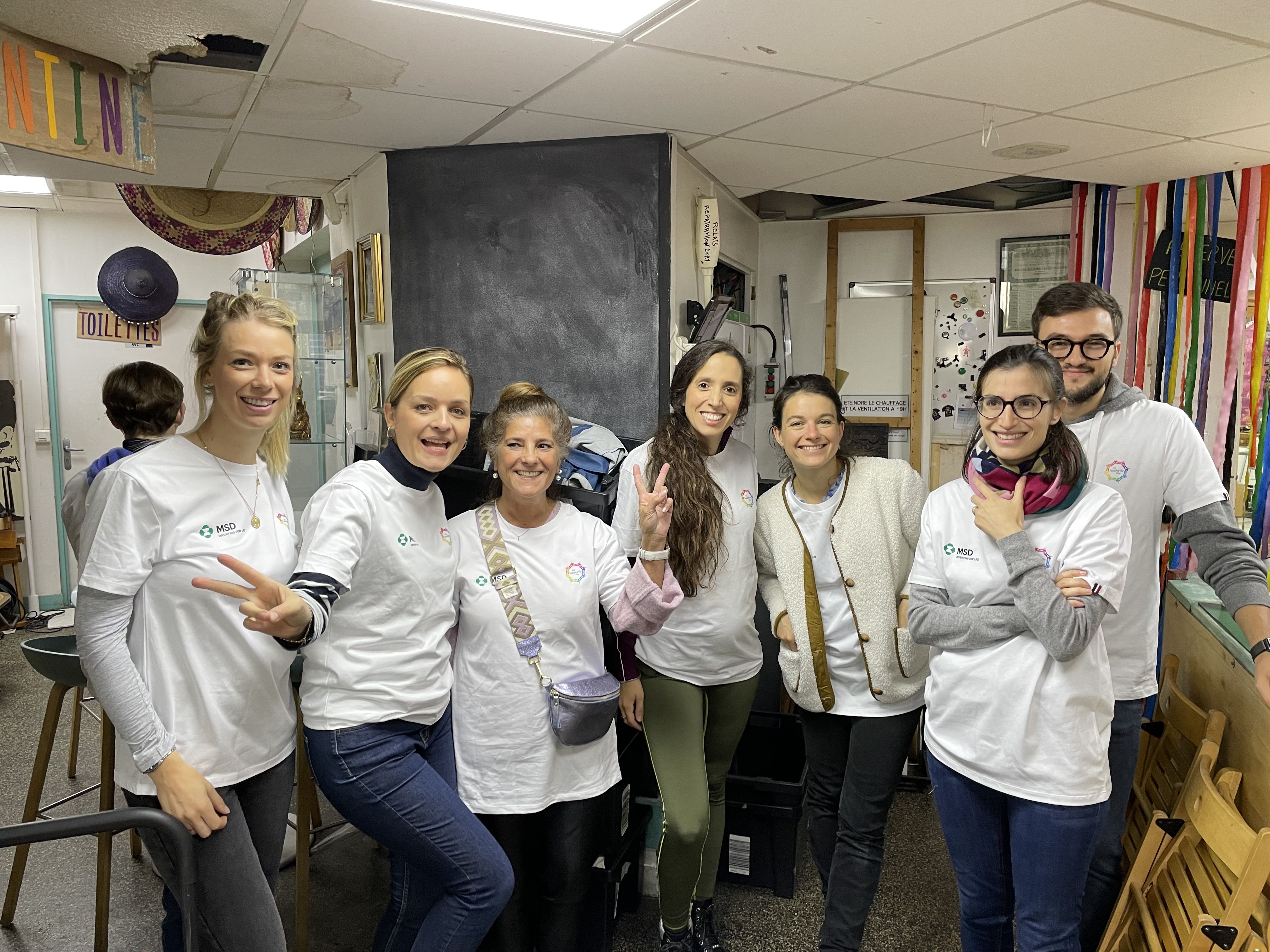 collaborateurs MSD lors d_une journee solidaire