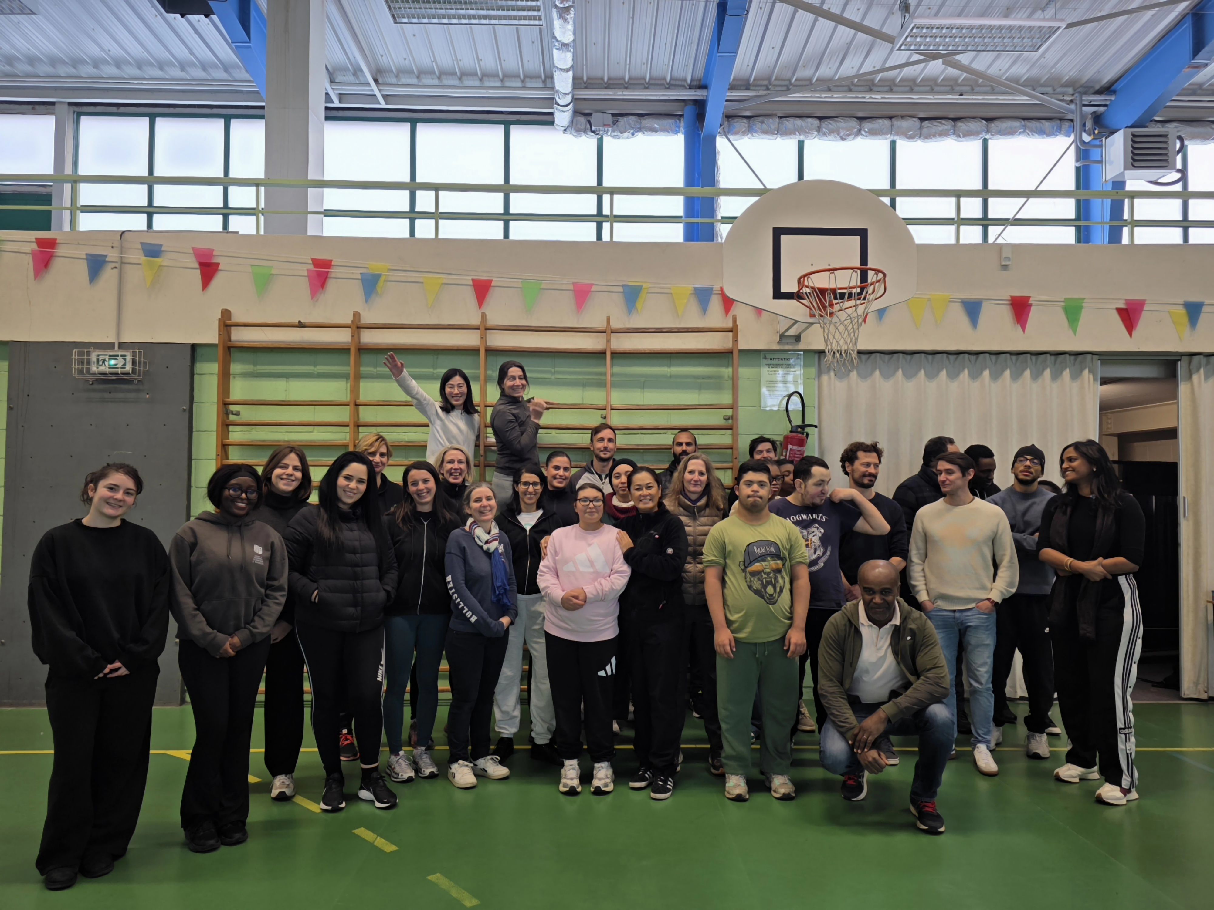Collaborateurs lors d_une action handisport